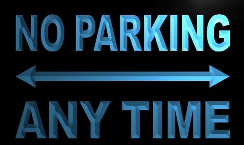 No Parking Any Time Neon Light Sign